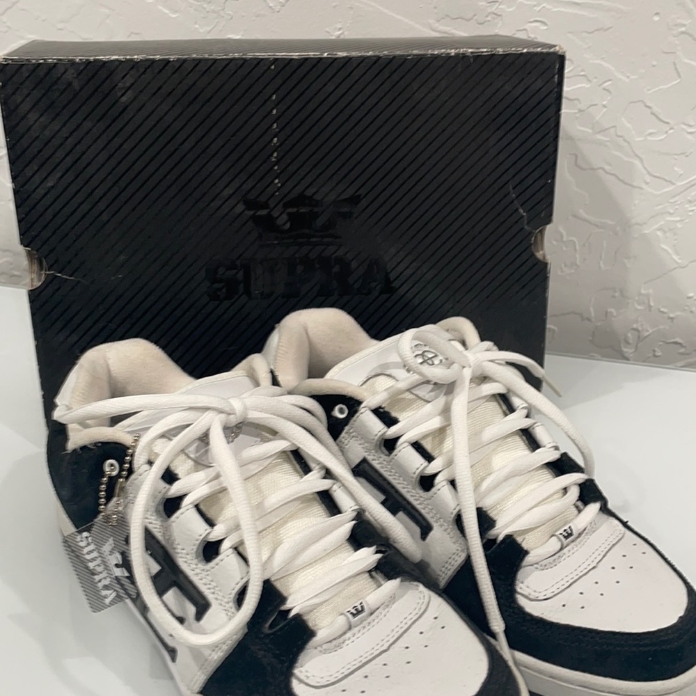 Supra Double E Black/White/White
